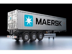 TAMIYA 1/14 MASKER 40呎貨櫃車含拖車